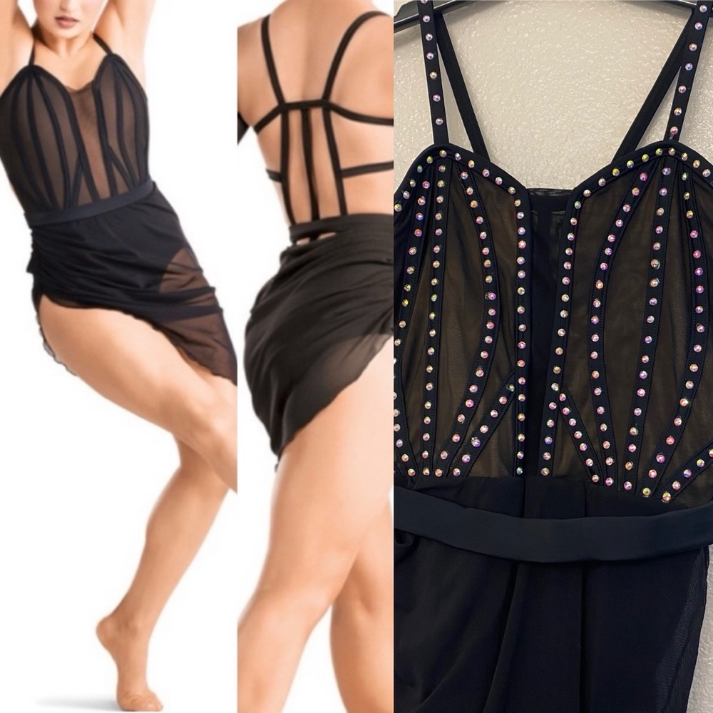 Tenth House solo custom 2 Die 4 Dance Leotard costume black EXPOSURE TD24441 SA